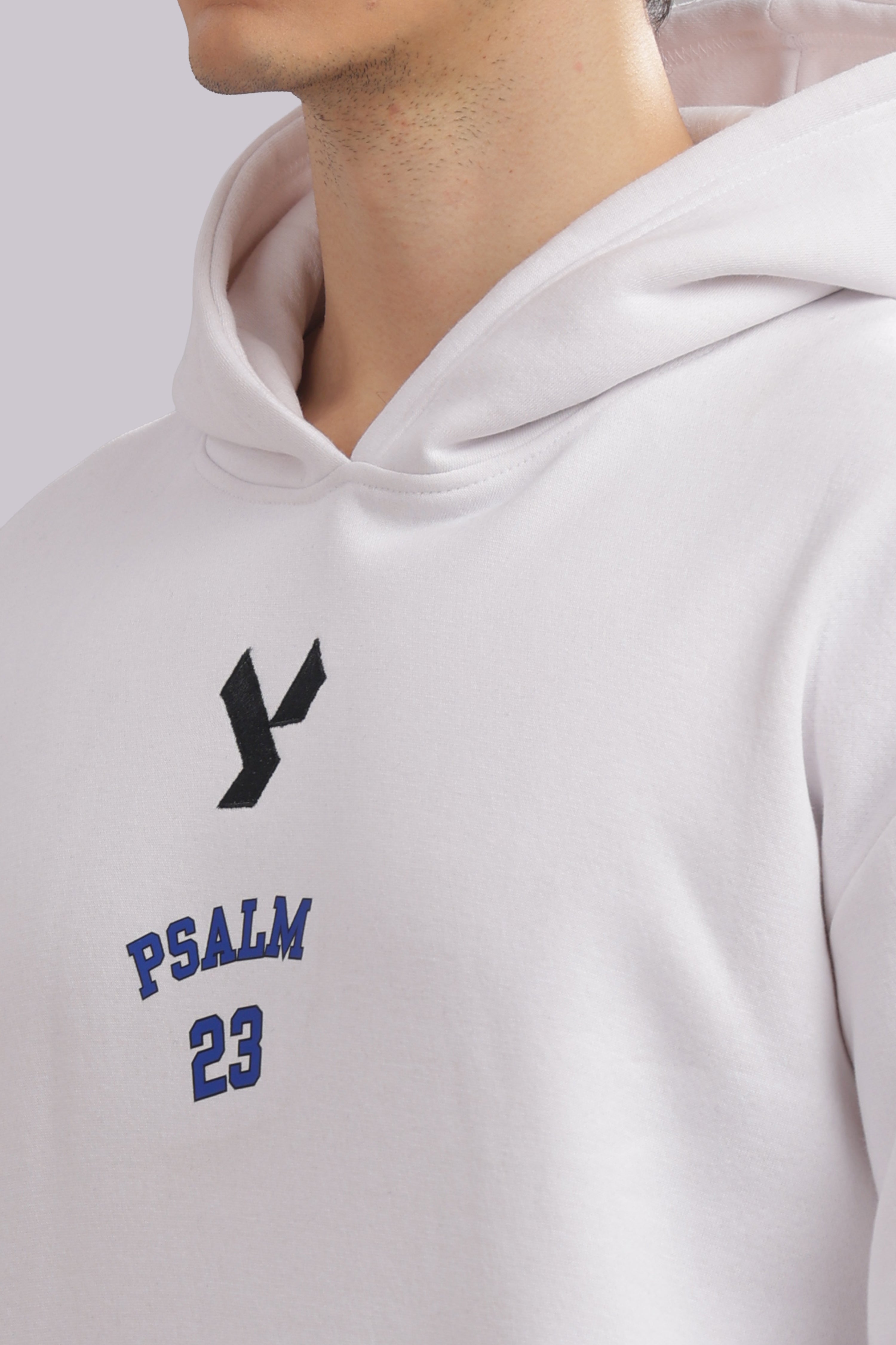 The Psalm 23 Hoodie (with blue text)