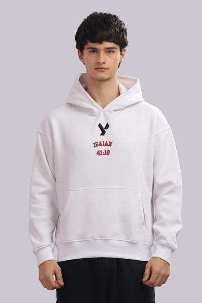 ISAIAH 41:10  (white hoodie with pink text)