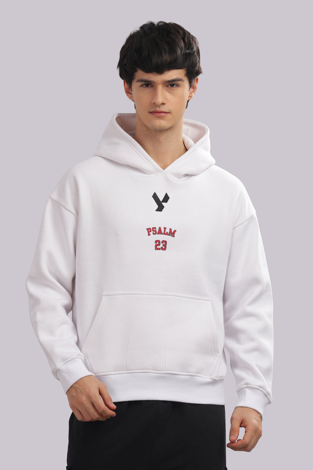 The Psalm 23 Hoodie (with pink text)