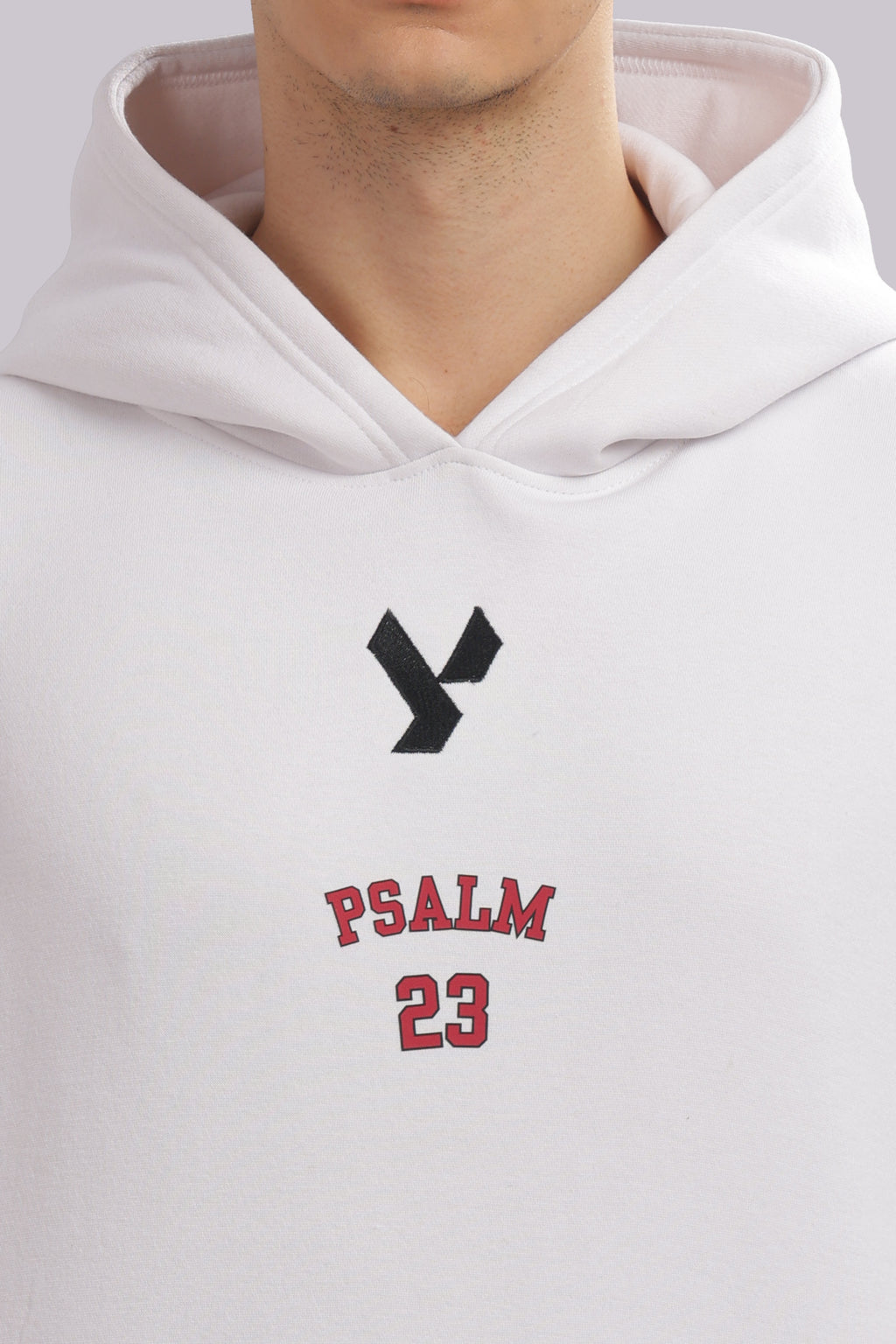 The Psalm 23 Hoodie (with pink text)