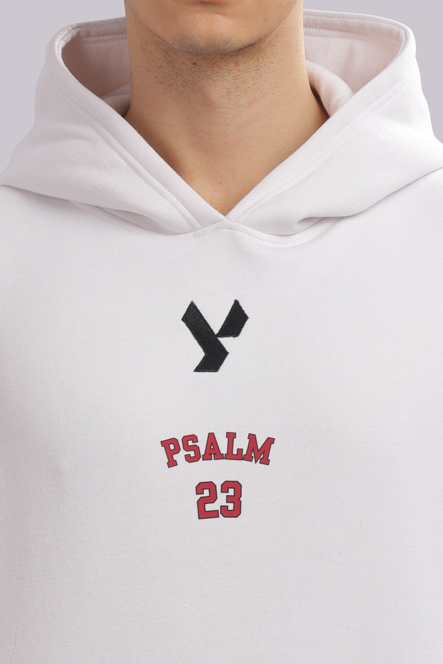 The Psalm 23 Hoodie (with pink text)
