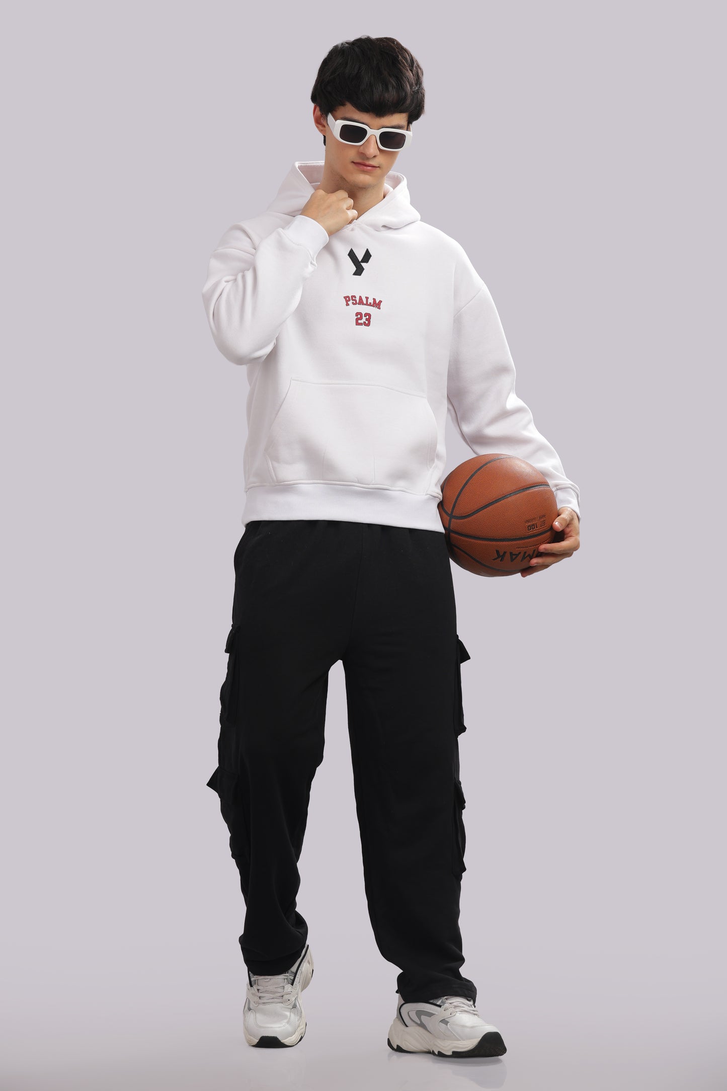 The Psalm 23 Hoodie (with pink text)