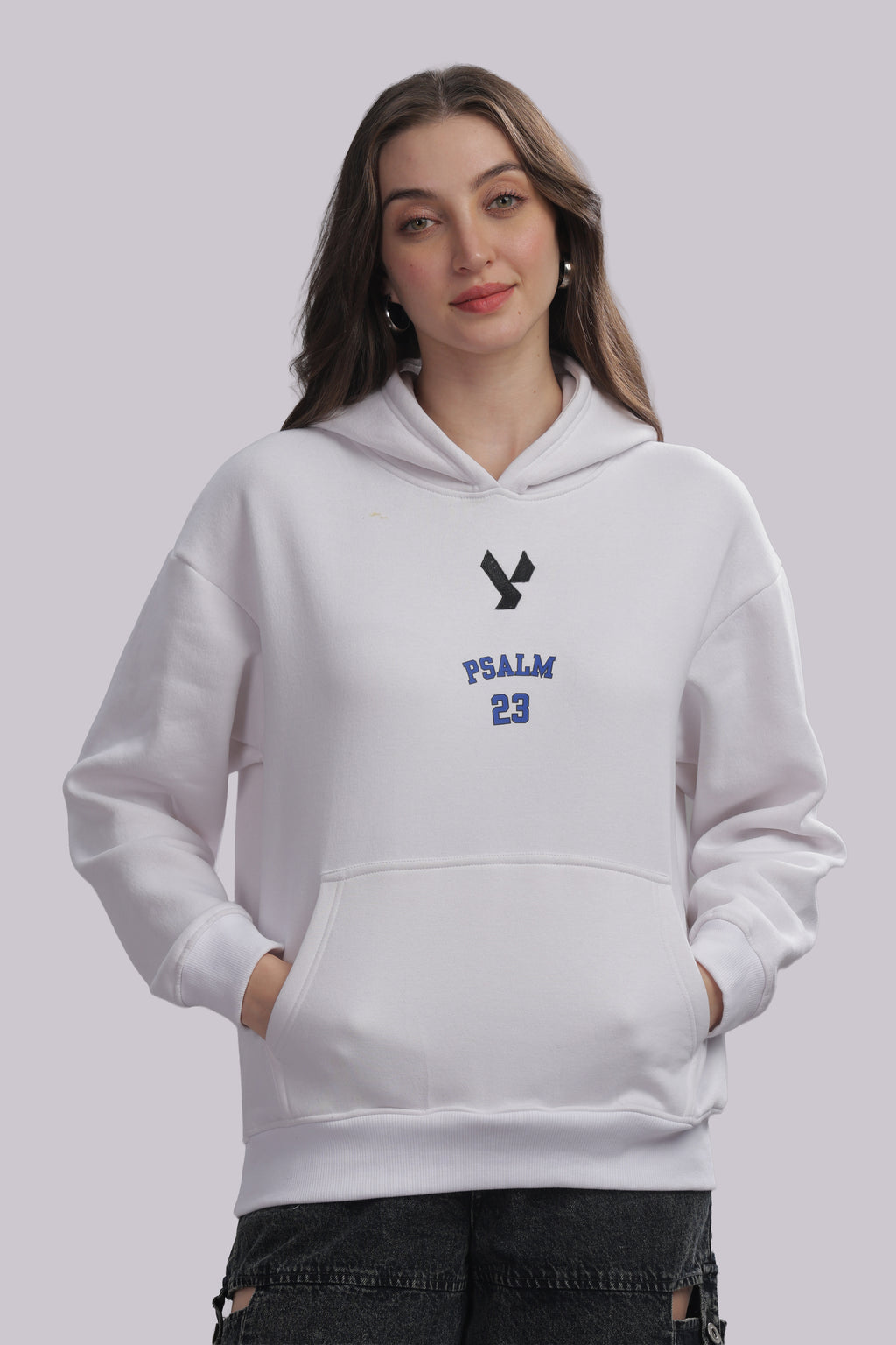 The Psalm 23 Hoodie (with blue text)