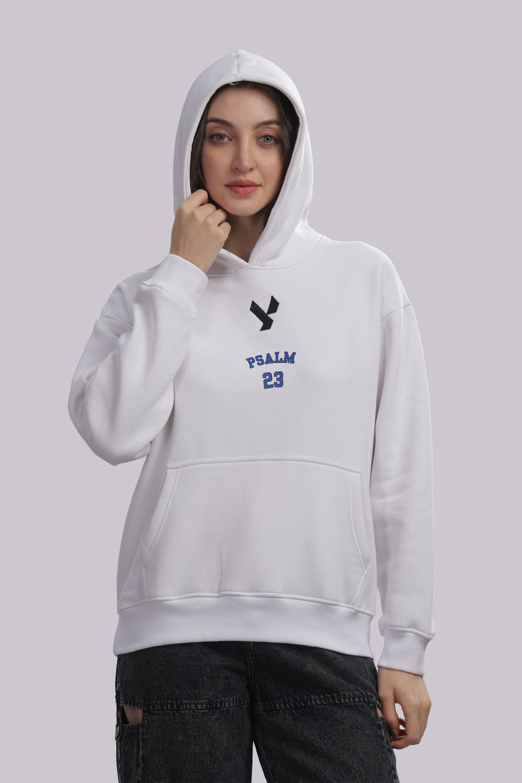The Psalm 23 Hoodie (with blue text)