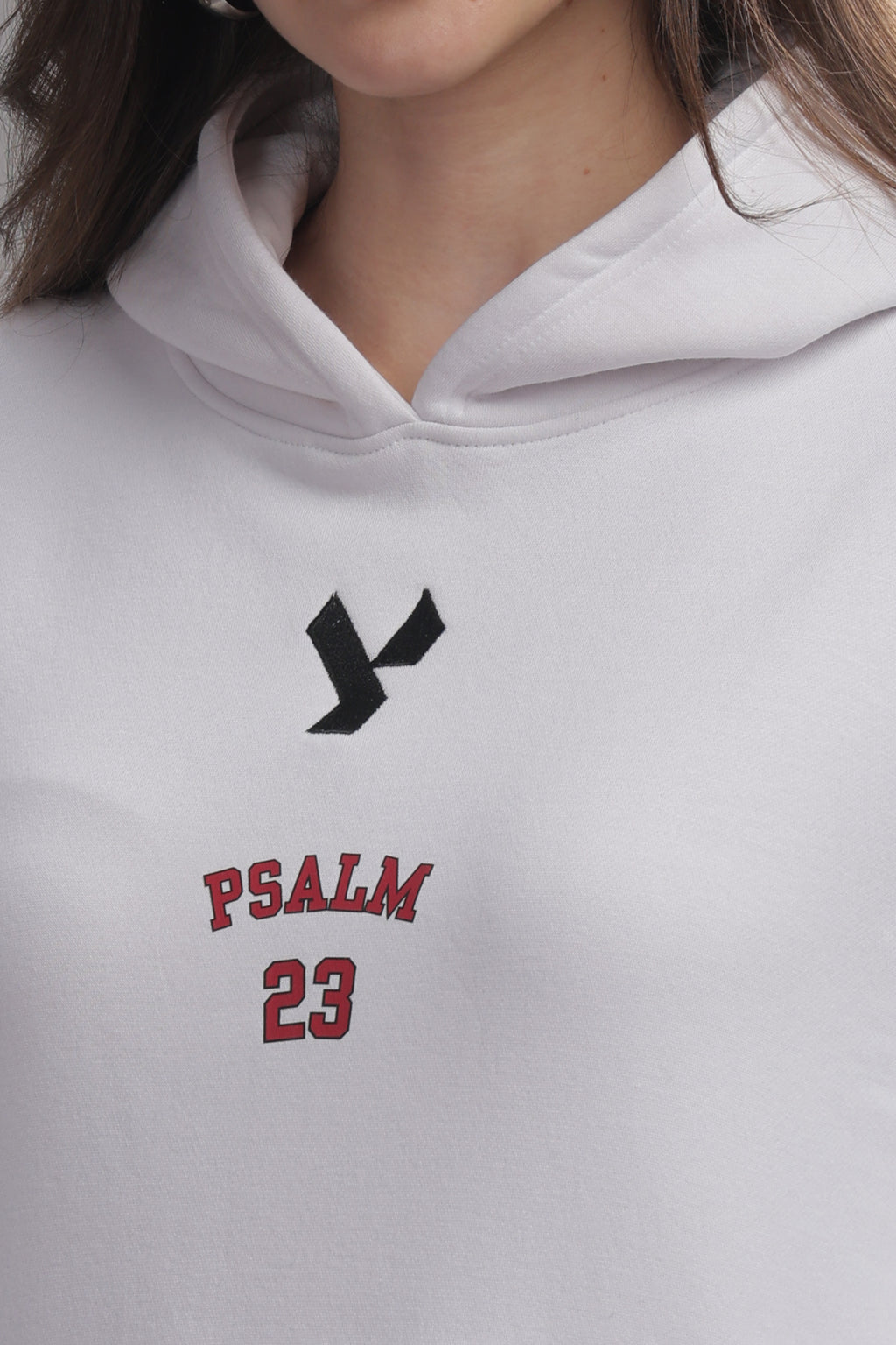 The Psalm 23 Hoodie (with pink text)