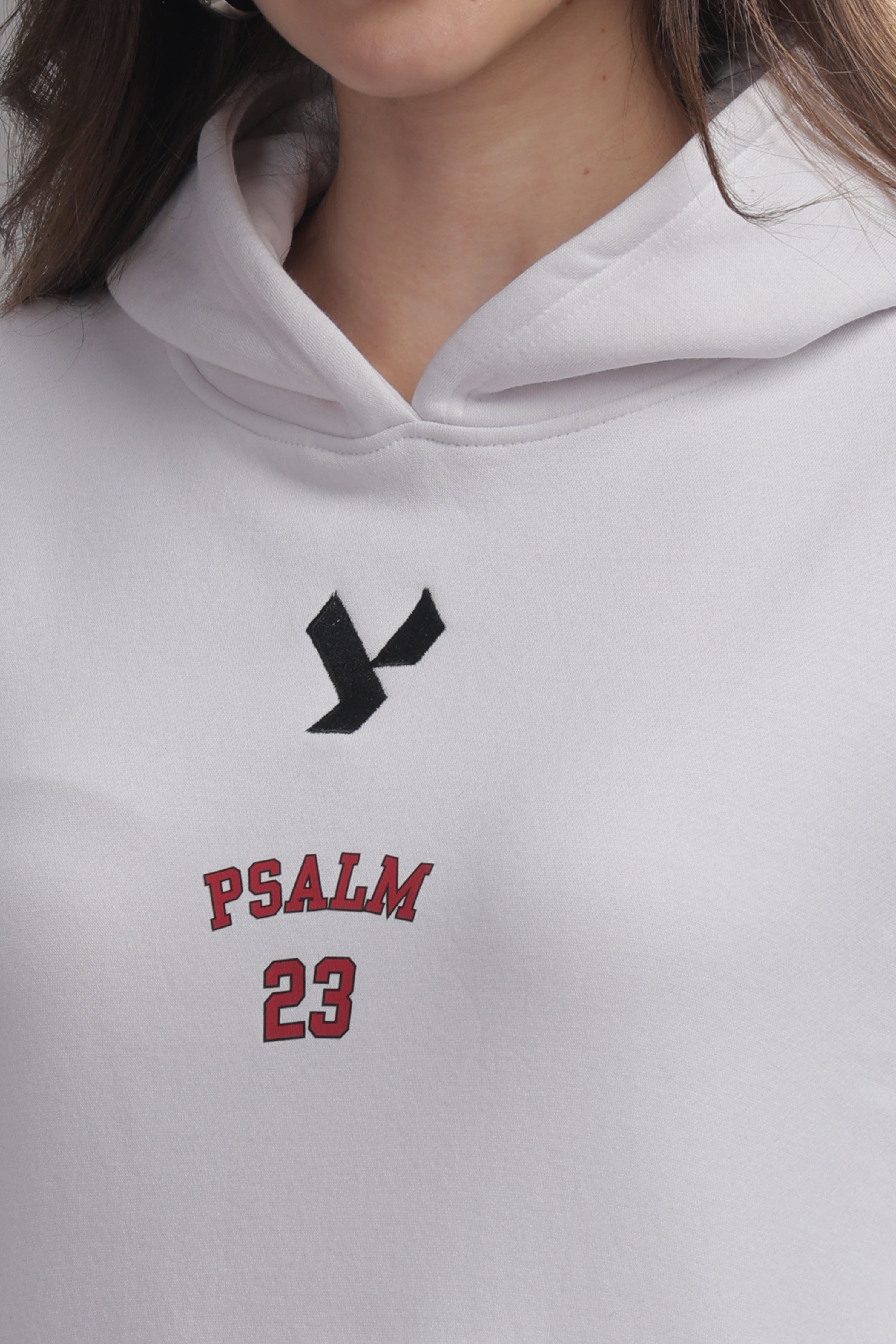 The Psalm 23 Hoodie (with pink text)