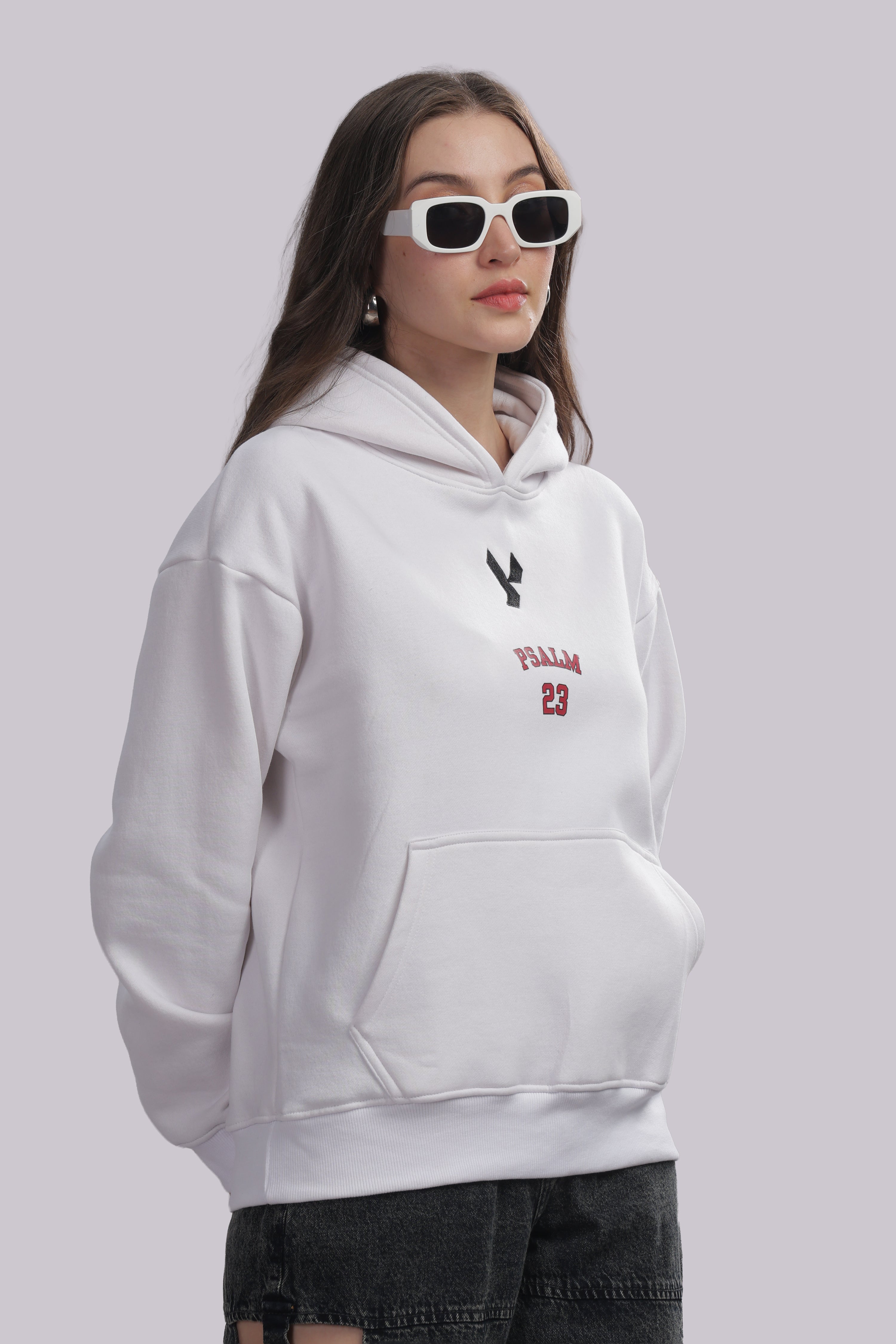 The Psalm 23 Hoodie (with pink text)